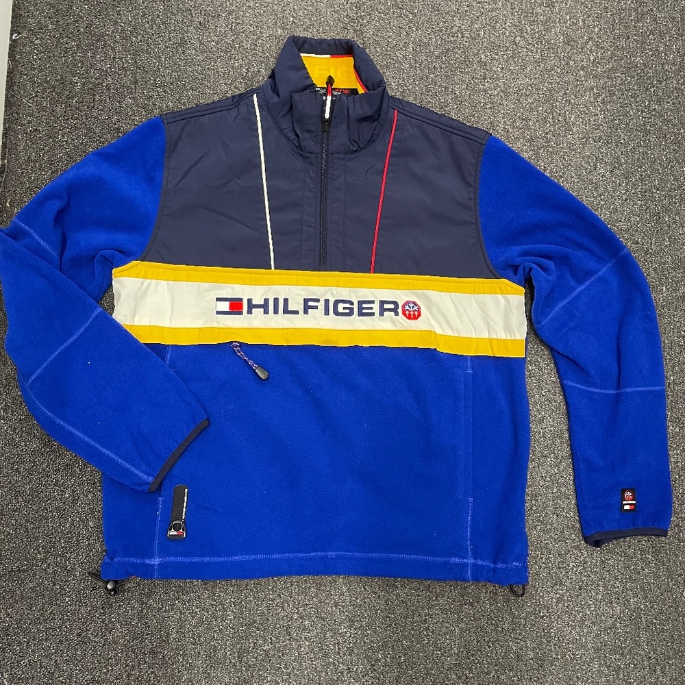 $199 Tommy Hilfiger Rare NWT Teddy Fleece Ski Jacket XL Signature Embroidered